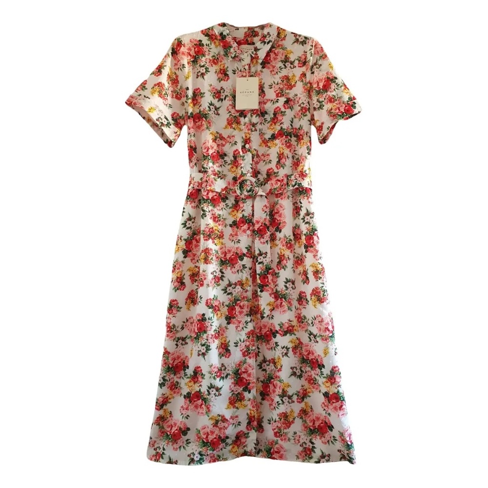 Sezane Midi Floral Dress